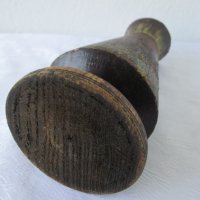 Дървена ваза, стара, снимка 4 - Вази - 40211744