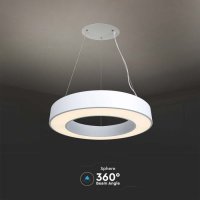 LED Полилей 50W Бял Димиране , снимка 5 - Полилеи - 40748397