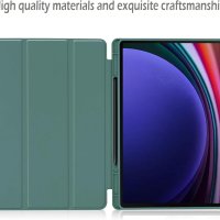 Калъф NEKOSUKI за Samsung Galaxy Tab S9 11 инча, тъмно зелен, снимка 2 - Калъфи, кейсове - 43079737