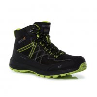 Обувки с мембрана Regatta Samaris Lite Mid Black Lime Punch, RMF700-689, снимка 1 - Спортни обувки - 38594422