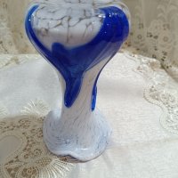 ваза синьо стъкло 674, снимка 2 - Вази - 43339249