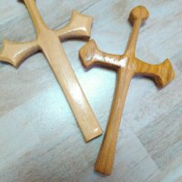 Ръчно изработен дървен кръст, снимка 5 - Сувенири от дърво - 34792428