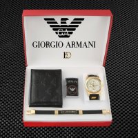 🔥Georgio Armani луксозен мъжки подаръчен комплект🔥, снимка 1 - Луксозни - 43505448