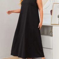 Макси дълга черна рокля, снимка 2 - Рокли - 44051179