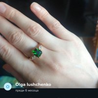 Луксозен пръстен с изумруд, снимка 9 - Пръстени - 32716328