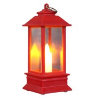 Висяща декоративна лампа тип фенер със свещ на батерии, снимка 3 - Декорация за дома - 43500394