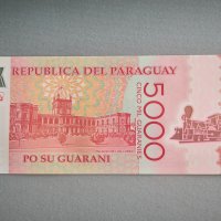 Банкнота - Парагвай - 5000 песо UNC | 2022г., снимка 2 - Нумизматика и бонистика - 43907031