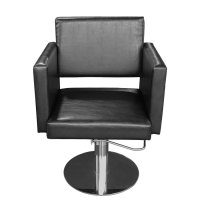 Професионален фризьорски стол М404 - черен, снимка 2 - Фризьорски столове - 35413983