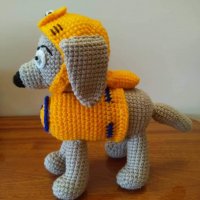 Плетени кученца "Пес патрул", снимка 10 - Плюшени играчки - 37370122