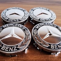 Капачки за джанти Mercedes/Мерцедес 75мм, снимка 3 - Аксесоари и консумативи - 40129891