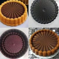 Кръгла с борд Гранитна форма за печене кейк кекс сладкиш гранит биогранит, снимка 4 - Форми - 37793788