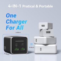 150 W USB C зарядно устройство, PPS 4-портов GaN блок PD 100 W , снимка 6 - Друга електроника - 43164822