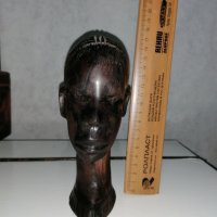 Абаносова мъжка глава, снимка 3 - Статуетки - 36642452