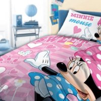 Детски Спален комплект Minnie Mouse 100X135см, снимка 1 - Спално бельо и завивки - 27112293