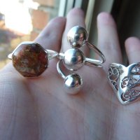 Продавам 3 нови сребърни пръстена №223, снимка 3 - Пръстени - 43505405