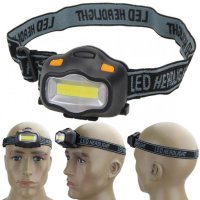 LED фенер с челник за глава , снимка 1 - Къмпинг осветление - 43115159