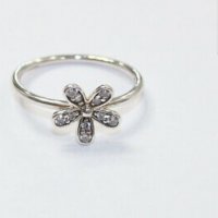 Pandora оригиналенPandora Pave Daisy Flower Statement Ring 198817C01 /сребро цирконии