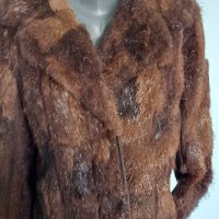 Палто от нутрия / естествена кожа с косъм, снимка 2 - Палта, манта - 16099869
