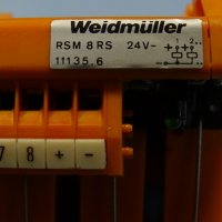 реле Weidmuller RSM8RS relay module 24VDC, снимка 4 - Резервни части за машини - 37257667