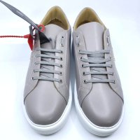 PHILIPP PLEIN MSC3322 PLE010N Nappa Leather Lo-Top Sneaker Hexagon Оригинални Кецове Обувки 44, снимка 2 - Кецове - 40592412