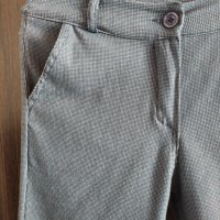 еластичен летен панталон в сиво и черно , снимка 2 - Панталони - 40628902