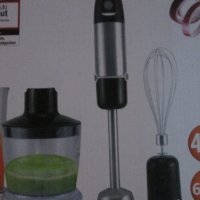 4 in1 Ел ръчен пасатор Food Processor Mixer Whisk Stainless Steel, снимка 5 - Чопъри и пасатори - 37733589