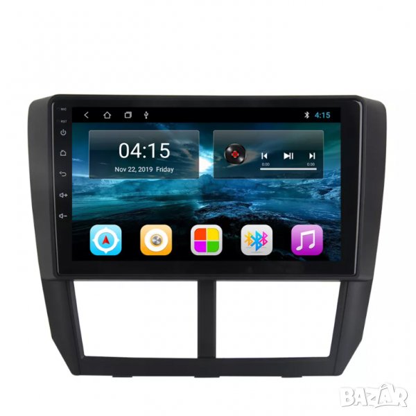 Мултимедия, Двоен дин, за Subaru Forester, Навигация, за Субару, радио, плеър 9“, Android, 2 DIN  , снимка 1