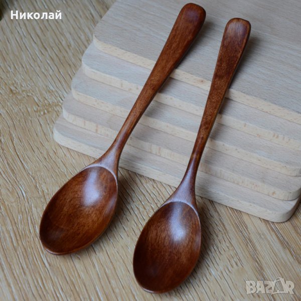 Дървени лъжици , дървена лъжица за хранене или декорация, снимка 1