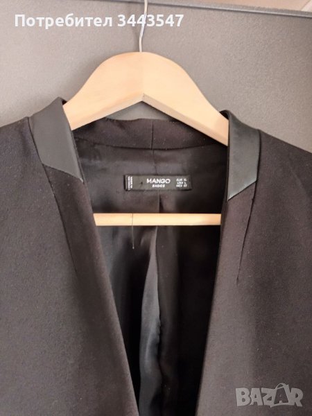 Черно елегантно сако марка MANGO, снимка 1