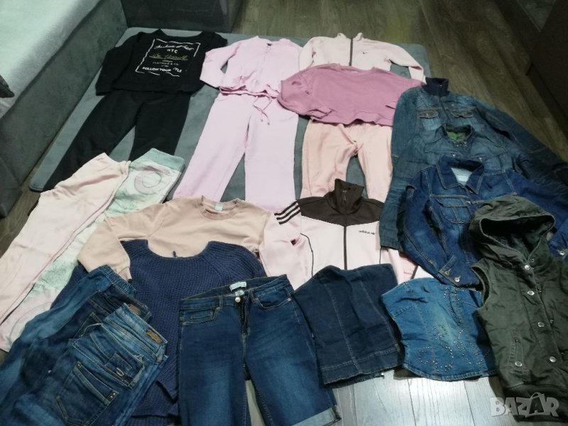 Дрехи за момиче - /цената е обща /якета, комплекти, блузи, грейка и др. за ръст 160 , снимка 1