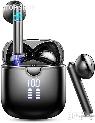 Нови Безжични слушалки Bluetooth 5.3 LED дисплей, снимка 1