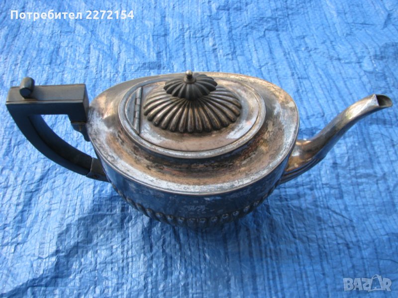 Британски посребрен чайник, снимка 1