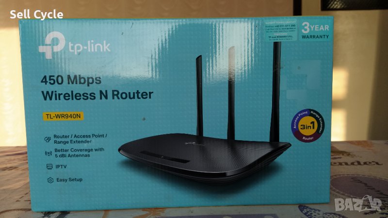 ✅НОВ РУТЕР WIRELESS TP-LINK TL-WR940N❗, снимка 1