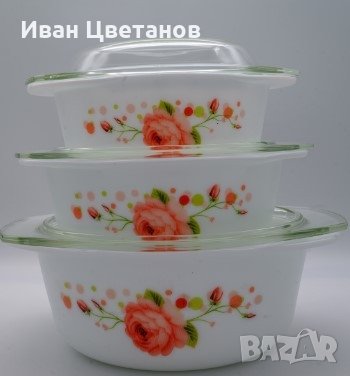 комплект стъклени купи, снимка 1