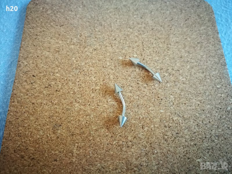 Обеци изработени от висококачествена медицинска стомана, снимка 1