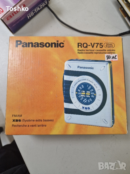 WALKMAN PANASONIC RQ-V75 STEREO RADIO CASSETTE PLAYER  Чисто нов в кутия!!!, снимка 1