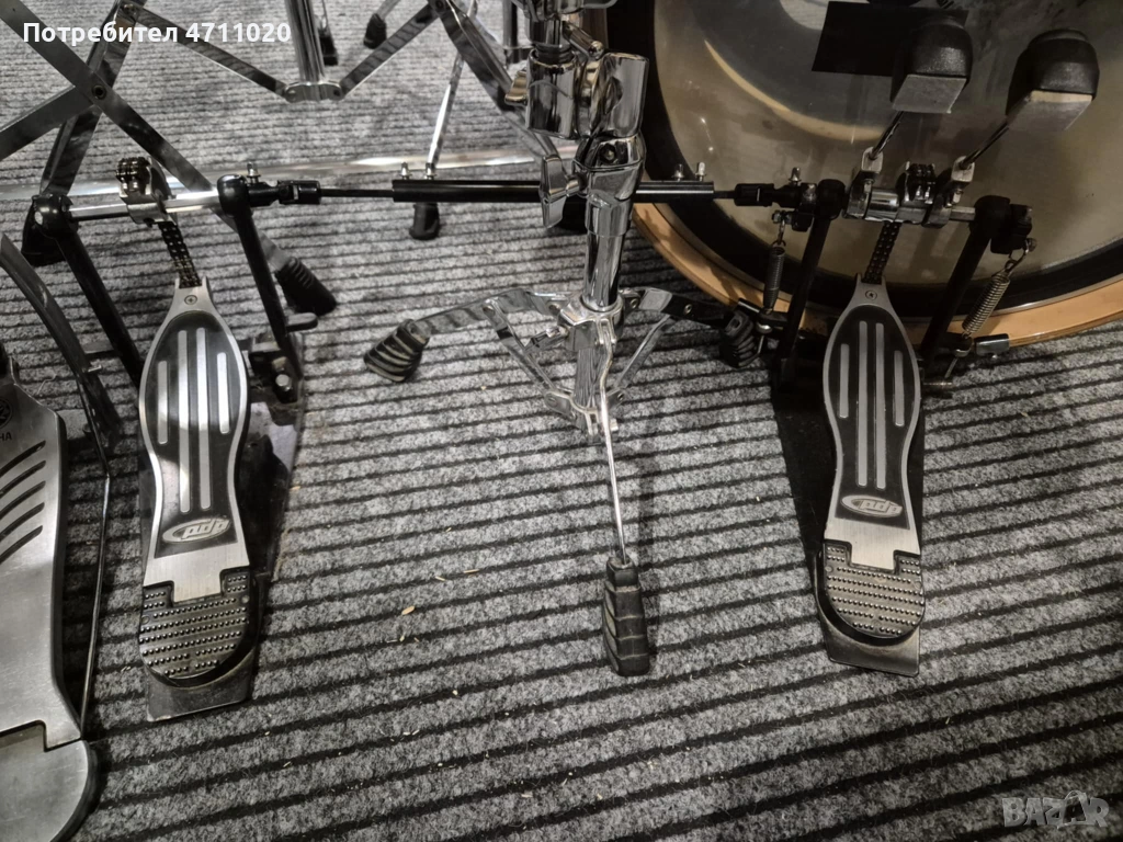 Двоен педал за барабани на PDP, снимка 1