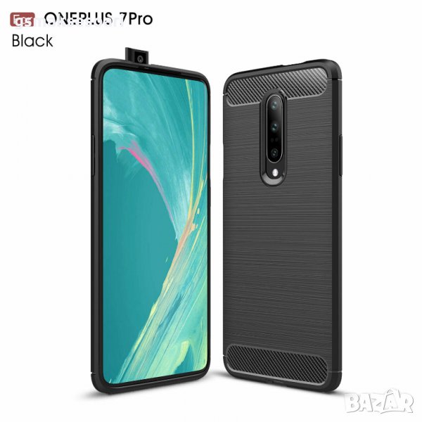 OnePlus 7 Pro - Удароустойчив Кейс Гръб CARBON, снимка 1