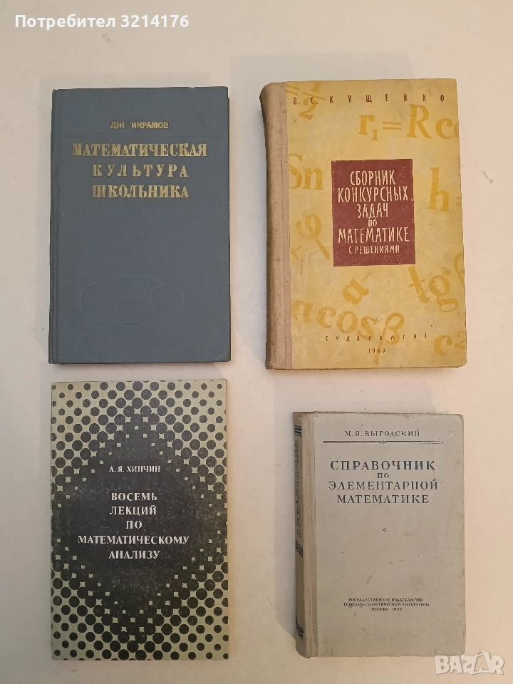 Математическая культура школьника - Дж. Икрамов (1981, Отлично състояние), снимка 1