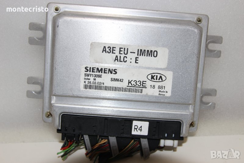 Моторен компютър Kia Rio (2000-2005г.) 5WY1309E / K33E 18 881 / K33E18881 / SIMK42, снимка 1