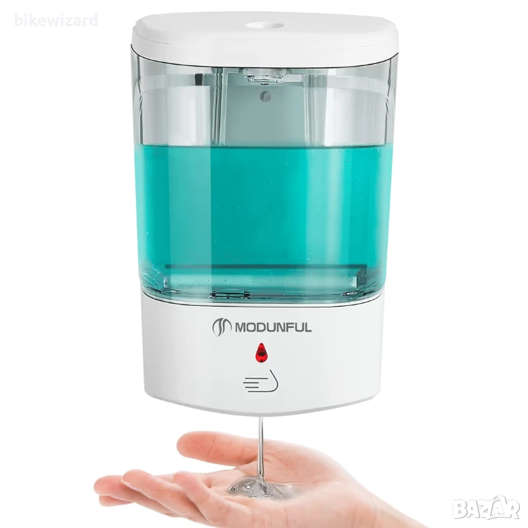 modunful Автоматичен дозатор за сапун за ръце, стенен, безконтактен – 700 мл НОВ, снимка 1