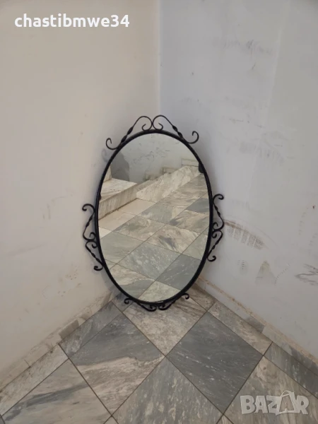 Огледало в рамка от ковано желязо, снимка 1