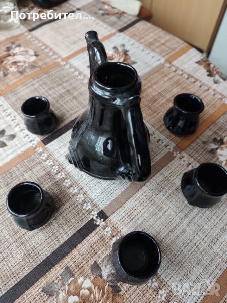 Порцеланов сервиз за греяна ракия, снимка 1