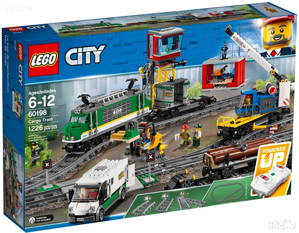 НОВО ЛЕГО 60198 СИТИ - Товарен влак 60198 LEGO 60198  City Cargo Train 60198, снимка 1
