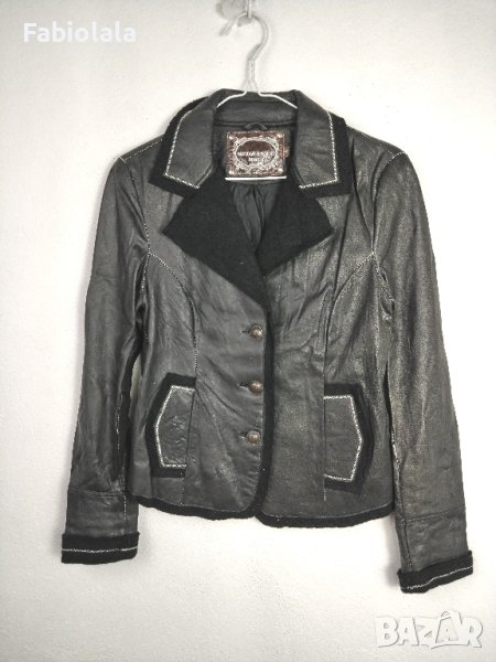 Mandarin & Mint Leather jacket 40, снимка 1