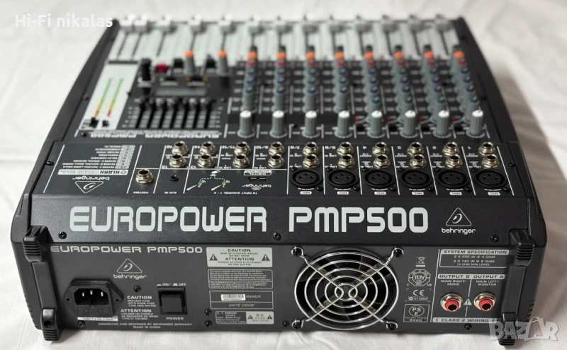 активен мишпулт смесител миксер професионално стъпало BEHRINGER PMP 500, снимка 1