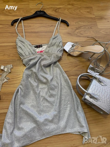 Сребрист аутфит , снимка 1