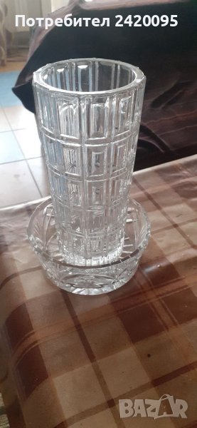 Стъклена ваза и купа-20лв, снимка 1