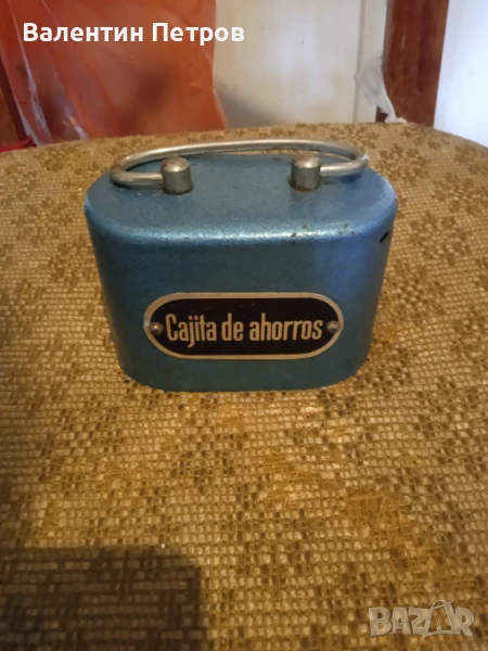 Стара испанска метална касичка, снимка 1