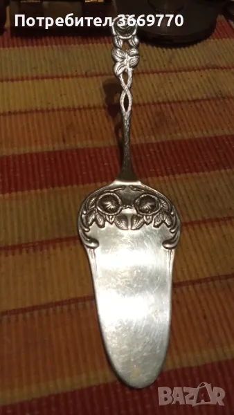 Винтидж посребрена шпатула, снимка 1